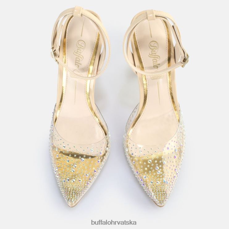prozirno/krem Buffalo juliette glam sandale veganske |sandale TDD6T553